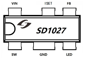 2A直插车充芯片 SD1027