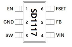 34V/2A，可调工作频率，同步降压转换器 SD1117
