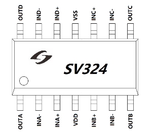 低功耗四路运放 SV324
