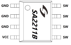 5V/2.8A同步整流器 SA2211B