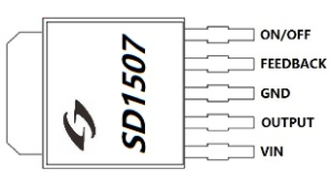 40V输入，4A输出，开关型降压稳压器 SD1507