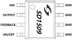 40V输入，3A输出，开关型降压稳压器 SD1509