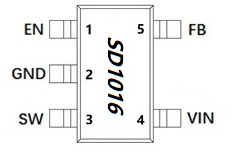 30V/0.6A，1.2MHz，同步降压转换器 SD1016