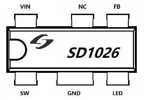 1.5A直插车充芯片 SD1026
