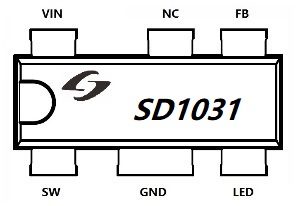 2.4A 长线补 直插车充芯片 SD1031