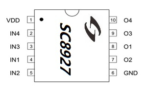 双通道双向直流电机驱动 SC8927