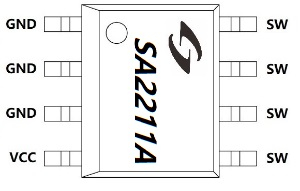 5V/2.4A同步整流器 SA2211A